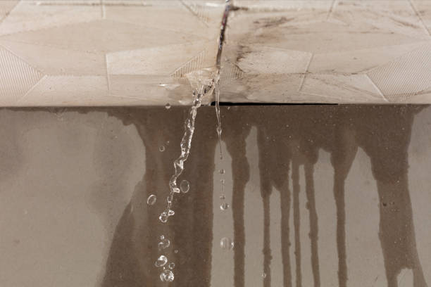 Professional Water Damage Inspection technician working in Coupland, TX